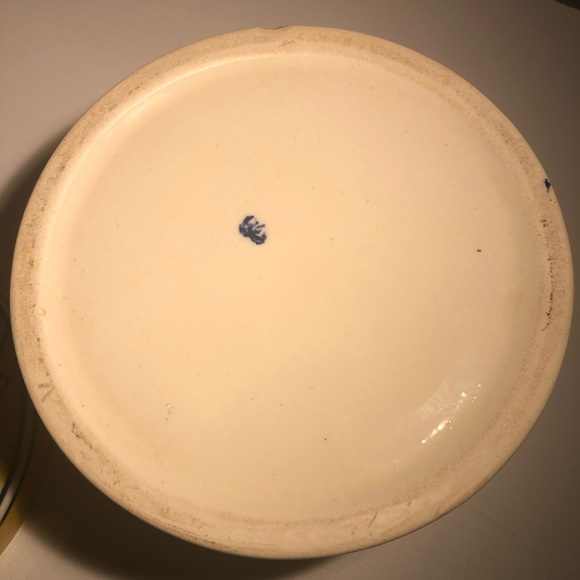 FINAL MARKDOWN don’t miss out ONE GrandMillenial Yellow Navy Blue Chinoiserie - Picture 5 of 6